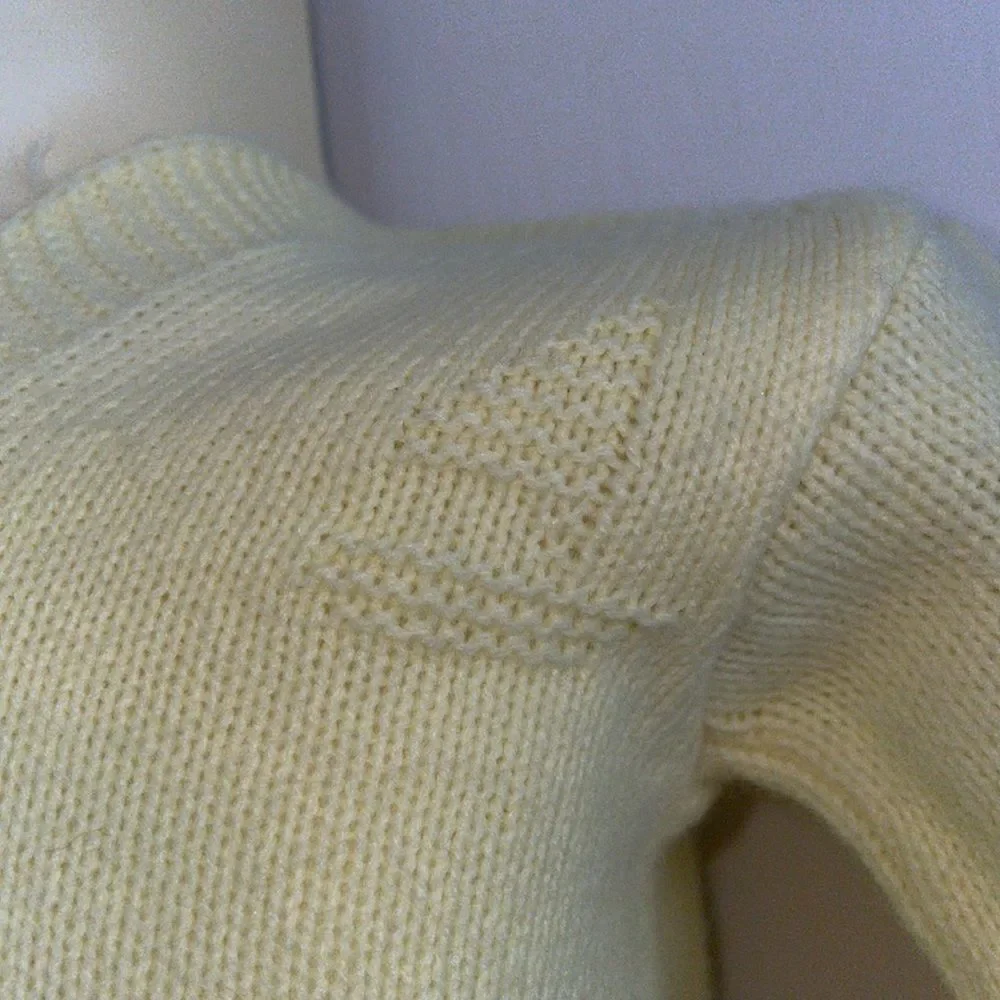 Vtg 60s A Jamie Boy’s sweater yellow infant/babycardigan‎